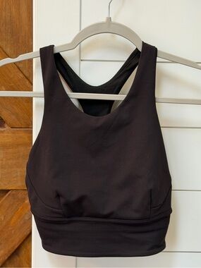 Lululemon Black High-Neck Sports Bra